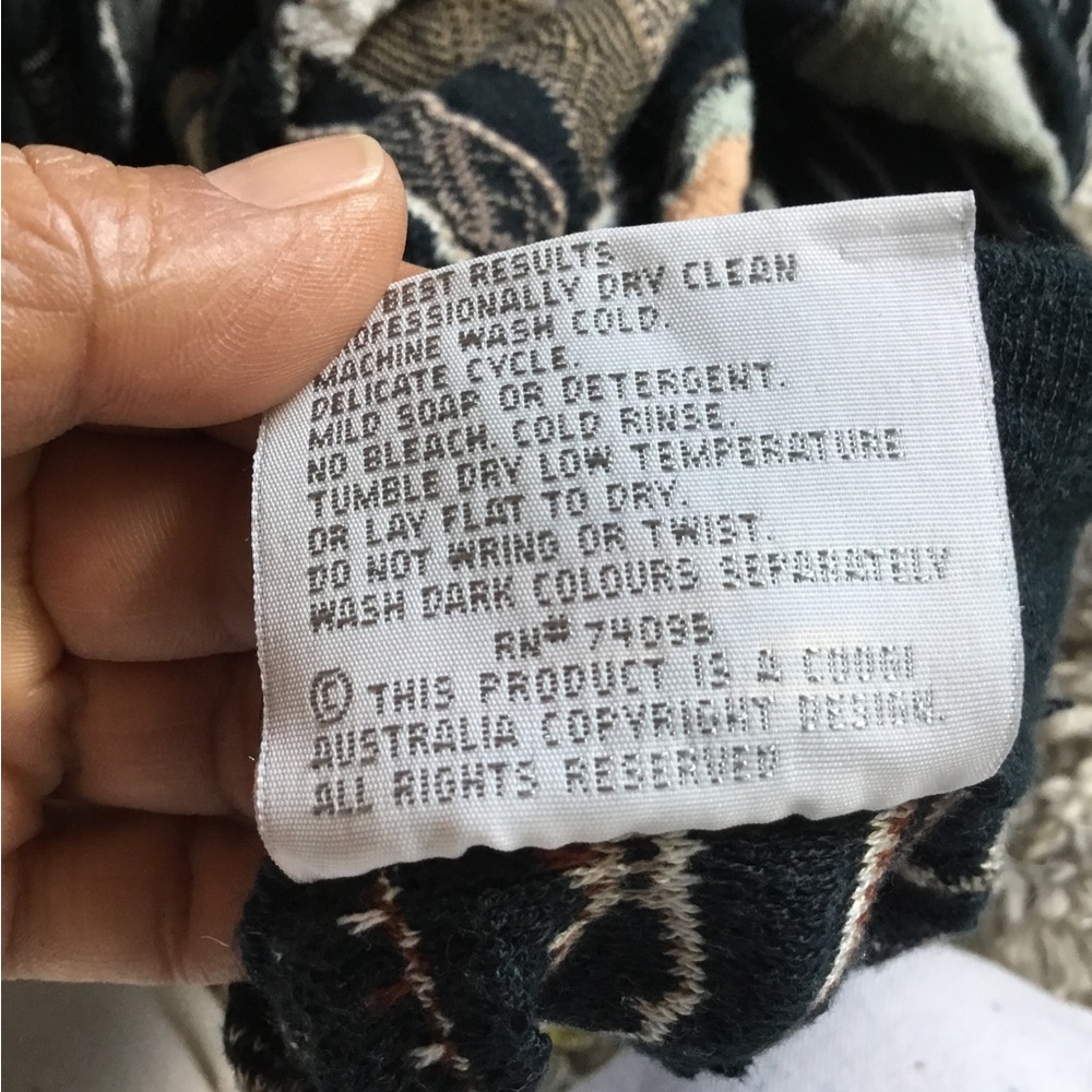 Coogi Multicolor Patchwork Sweater - image 7